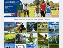 Tablet Screenshot of lecondegolf.com